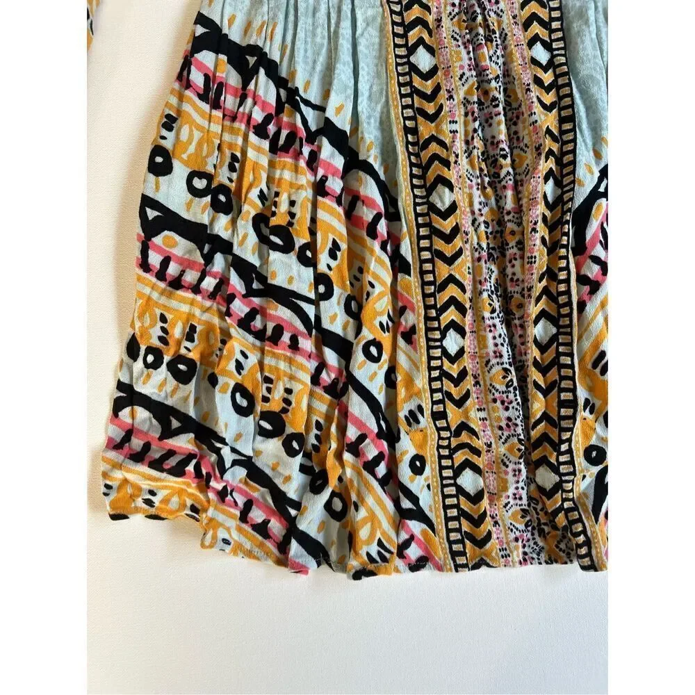 Free People Tegan Border Printed Mini Dress